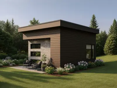 Modern Tiny House 3D Model Compact Living Design 3D model