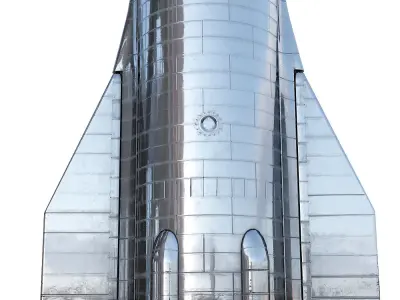 Starship SpaceX  Low-poly 3D model