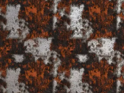 Rusty Dirty Metal Weathered PBR Seamless Texture
