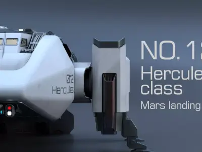 Pbr-The Mars Lander Hercules 3D model