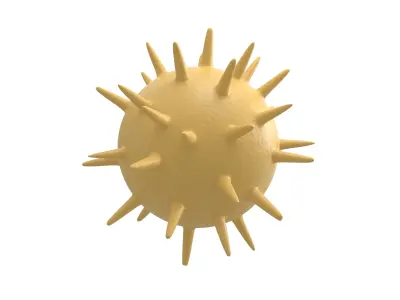 Virus v3 008 Low-poly 3D model