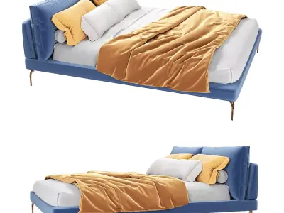 Alivar Lady B Modern Upholstered Bed  3D model