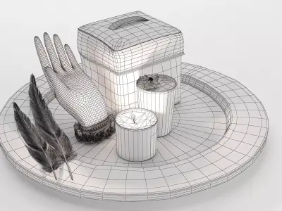 Collection of Decorative Hosewares 3D model