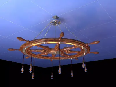 Ship Steering Lighting 3D model