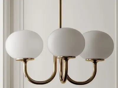 Pearl LED Chandelier by Anthropologie 3D model