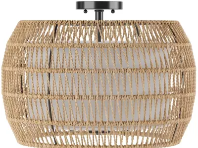 Golden Lighting Everly 4 Light Semi-Flush 3D model
