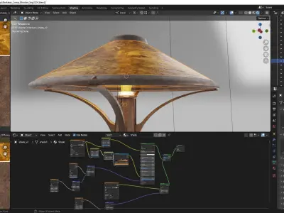Modern Industrial Desk Lamp - Berkeley Lamp 3D model