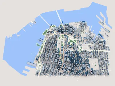New York City USA 3D model