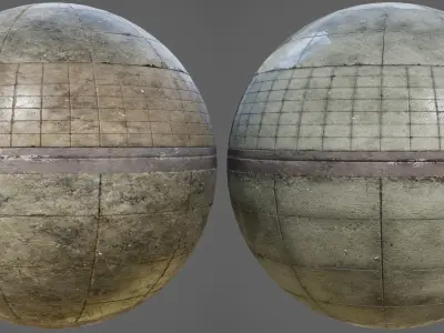 Side Walk modular - PBR Low-poly 3D model