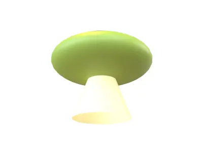 UFO Icon v1 002 Low-poly 3D model