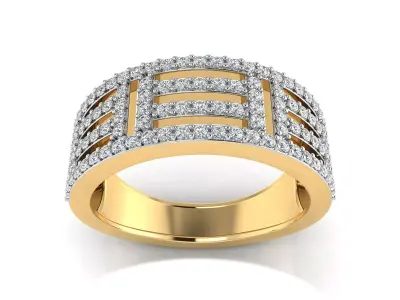 Women Ring  Render 3dm STL OBJ FBX Details 3D print model 84