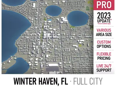 Winter Haven  Low-poly 3D model