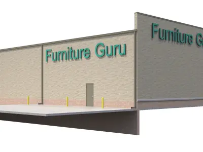 Retail-052 Retail Store 3D model