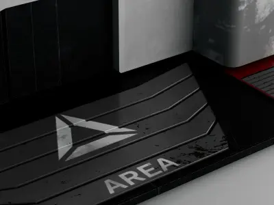 Spaceship door Game Assets item4 3D model