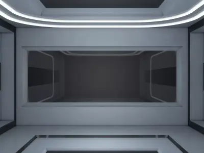 Sci Fi Room 3D model 30