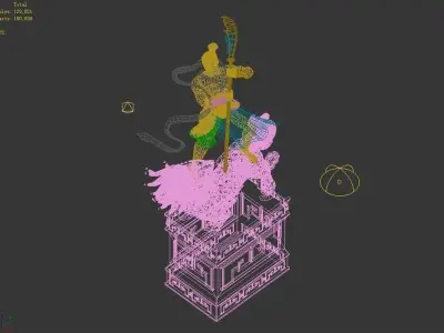 Kirin - Soldier - Warrior Statue 3D model
