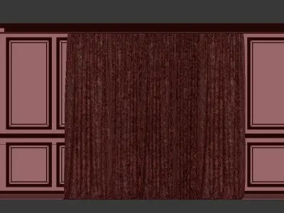 Curtain Set 198 3D model
