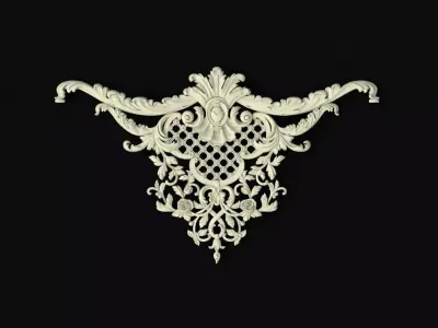dekor ornate ornament 3D model 11