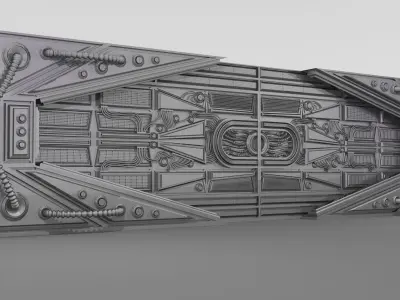 METAL DOOR SCI-FI 3D model