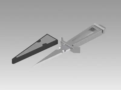 Star Trek TOS inspired Dagger and Agonizer prop as in Mirror 3D model