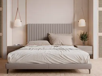 warm and cozy bedroom 3D model