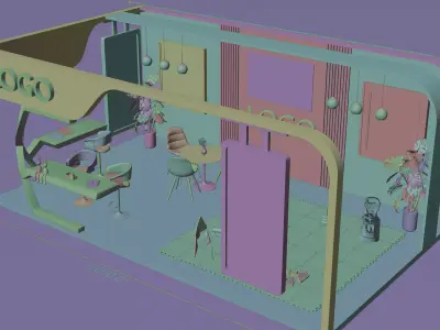 3d ExhibitionStall 3D model