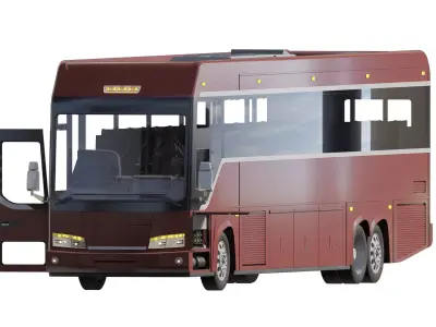 American design bus 3D model