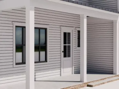 Cottage Houses Collection 2 Low-poly 3D model