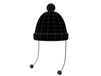 Winter Hat V1 001 Low-poly 3D model