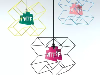 hanging lamp KUBISOVER 3D model