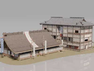 Traditional Japanese House 3 3D model