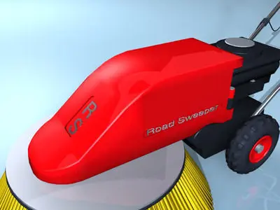 road sweeper 3D model