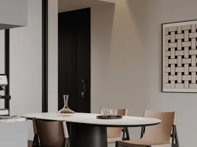 apartment interior scenes    3D model 19