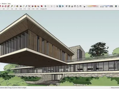 Sketchup Recreational and tourist complex 211 3D model
