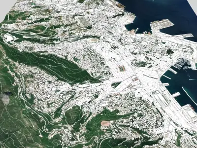 Cityscape Trieste Italy 3D model