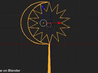 Symbol of Bulan Sabit 3D model