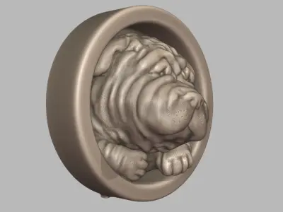 Shar Pei 3D print model