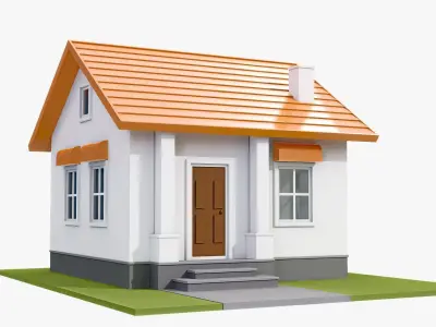 house Low-poly 3D model