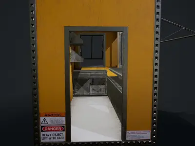 Food Truck and Props Minipack Low-poly 3D model