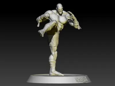 Street Fighter Sagat 3D print model