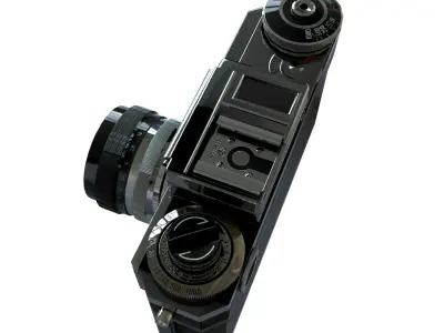 Kiev Camera 4M 1977-1987 Low Poly Low-poly 3D model