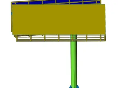Billboard 15x5 two side 3D model