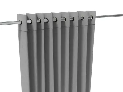 Curtain ikea grommet curtains 3D model