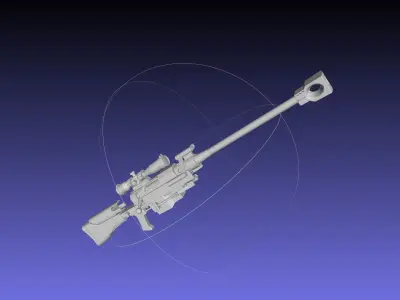 Sword Art Online Sinon Hecate II Rifle Basic Model 3D model