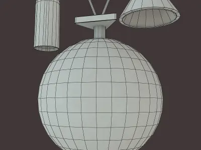 Shape Up 3 Piece chandelier 3D model