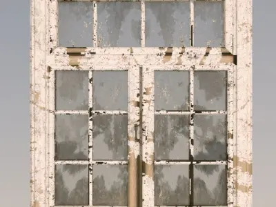 Old dirty window 3D model