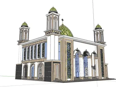 Architecture-Religion-God-Culture-Temple-0294 mosque 3D model