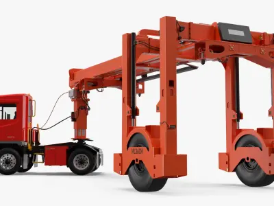  Ottawa T2E Terminal Carrier Truck Rigged for Maya 