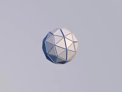 Sci Fi Object no 3 Sphere - Sphere Torus 2019 Low Poly for Game 3D model