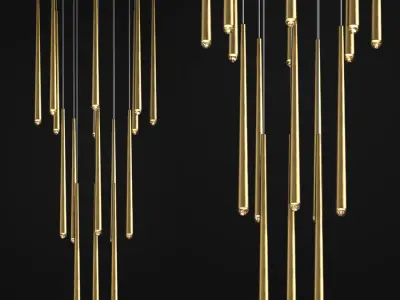 Aquitaine Round Chandelier Restorationhardware 3D model